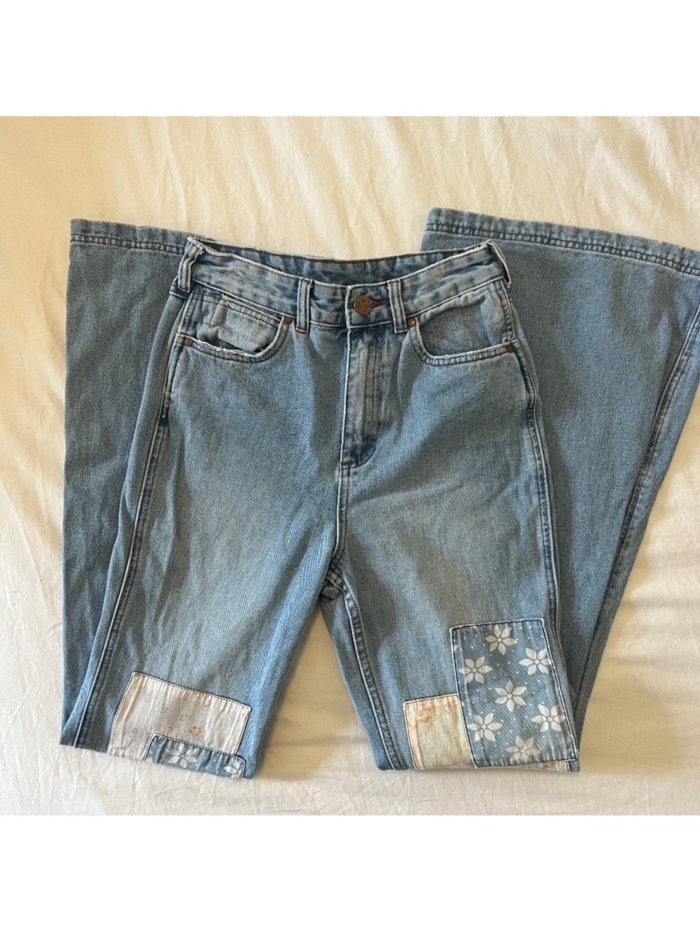 Billabong x Wrangler patchwork bell bottom jeans - Picture 3 of 10